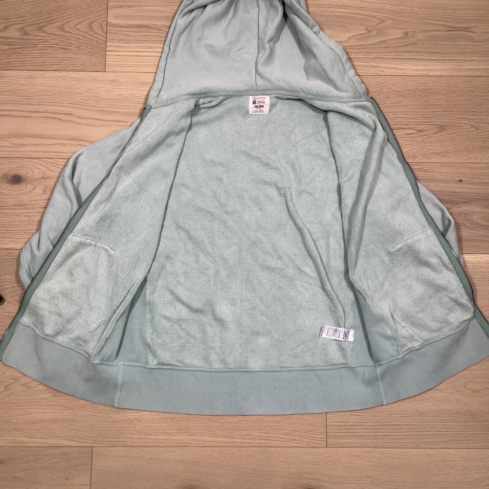 Champion x Todd Snyder Processed Sportswear full-zip hoodie Mint Size Large - Picture 14 of 16
